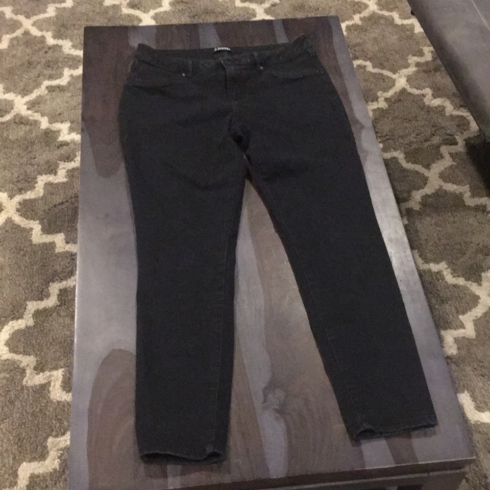 Black jeans no rips